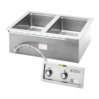 2 Pan Built-in Thermostatic Warmer w/Drain by Wells – Model MOD200TD