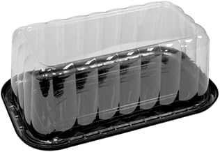 PACTIV Rosedome Cake Cont CMB 4.25in Apet Blkclr, 100 CT