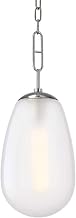 Hudson Valley 2109-PN Transitional One Light Pendant from Bruckner Collection in Polished Nickel Finish,