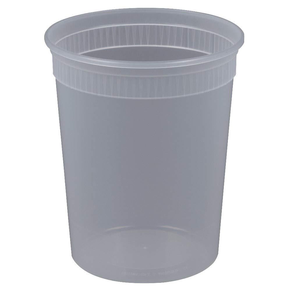 PACTIV Newspring Delitainer 32 oz Polypropylene Premium Round Food Container Translucent | 480/Case – Food Storage Container