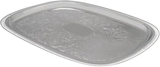 Elegant Reflections Mirror S/S 23-1/2x18-1/2" Tray w/o Handles
