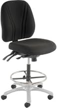 Global Industrial Manager Stool - 360 Footrest Without Arms - Black
