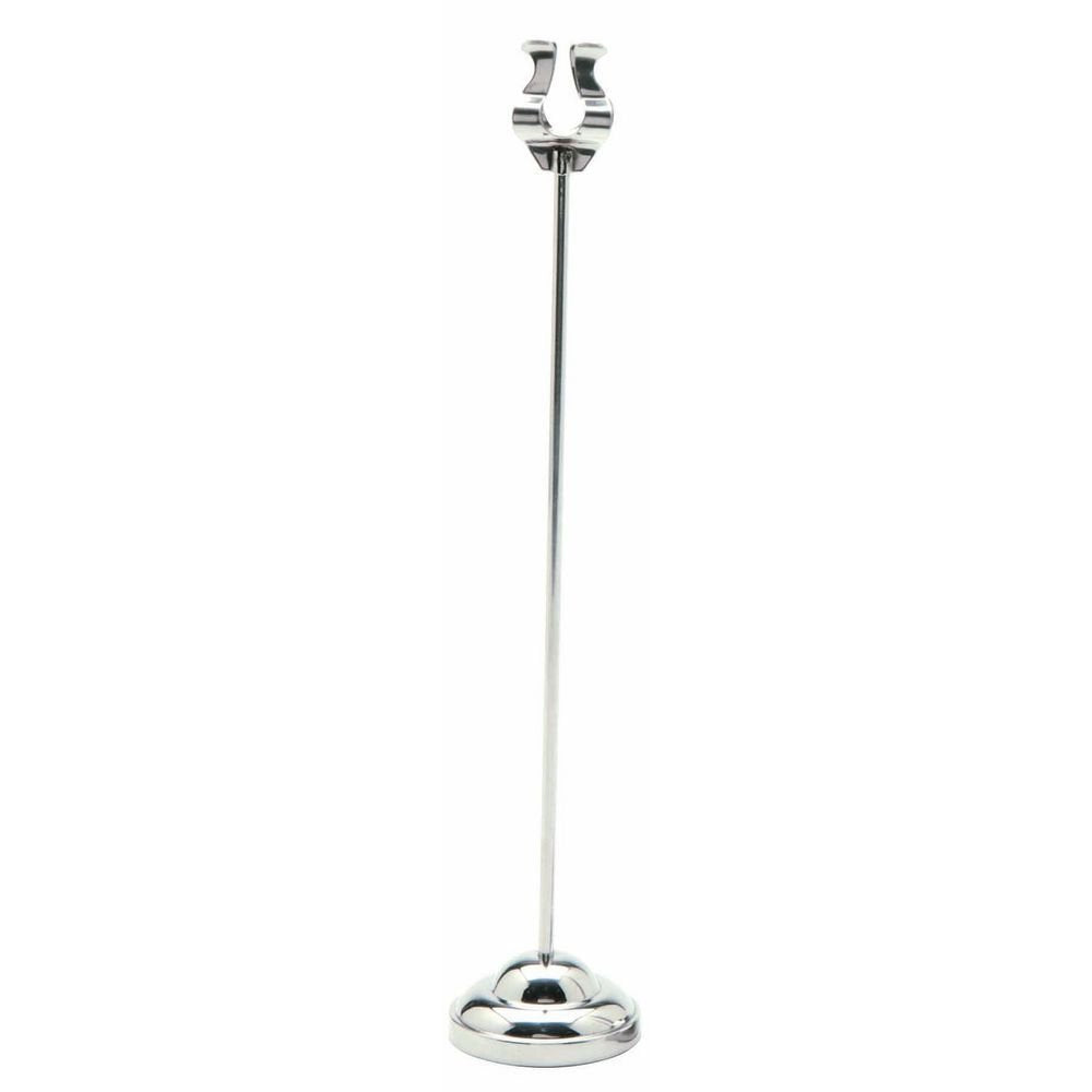 Weighted Base Sign Holder (12") by HUBERT – 12", Metal, chrome, Model MH-03