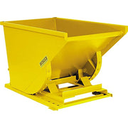 2 Cu Yd Heavy Duty Self Dumping Forklift Hopper by Global Industrial – 64"L x 57.75"W x 46"H, Steel, Yellow, Model 20077-YEL