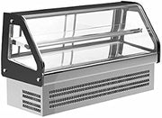 Kool-It KCD-48 47-1/5" Refrigerated Service Type Countertop Drop-in Deli Display Case, 7 Cubic Feet, Black