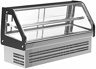 Kool-It KCD-48 47-1/5" Refrigerated Service Type Countertop Drop-in Deli Display Case, 7 Cubic Feet, Black