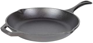 Lodge Chef Collection 10" Pre-Seasoned Cast Iron Skillet - Kitchen Essential for Frying & Searing