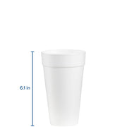 (CA/500) C-FOAM CUP 20 OZ WHI by DART – 500 Count (Pack of 1), 20.0 ounces, Foam, White, Pack of 500