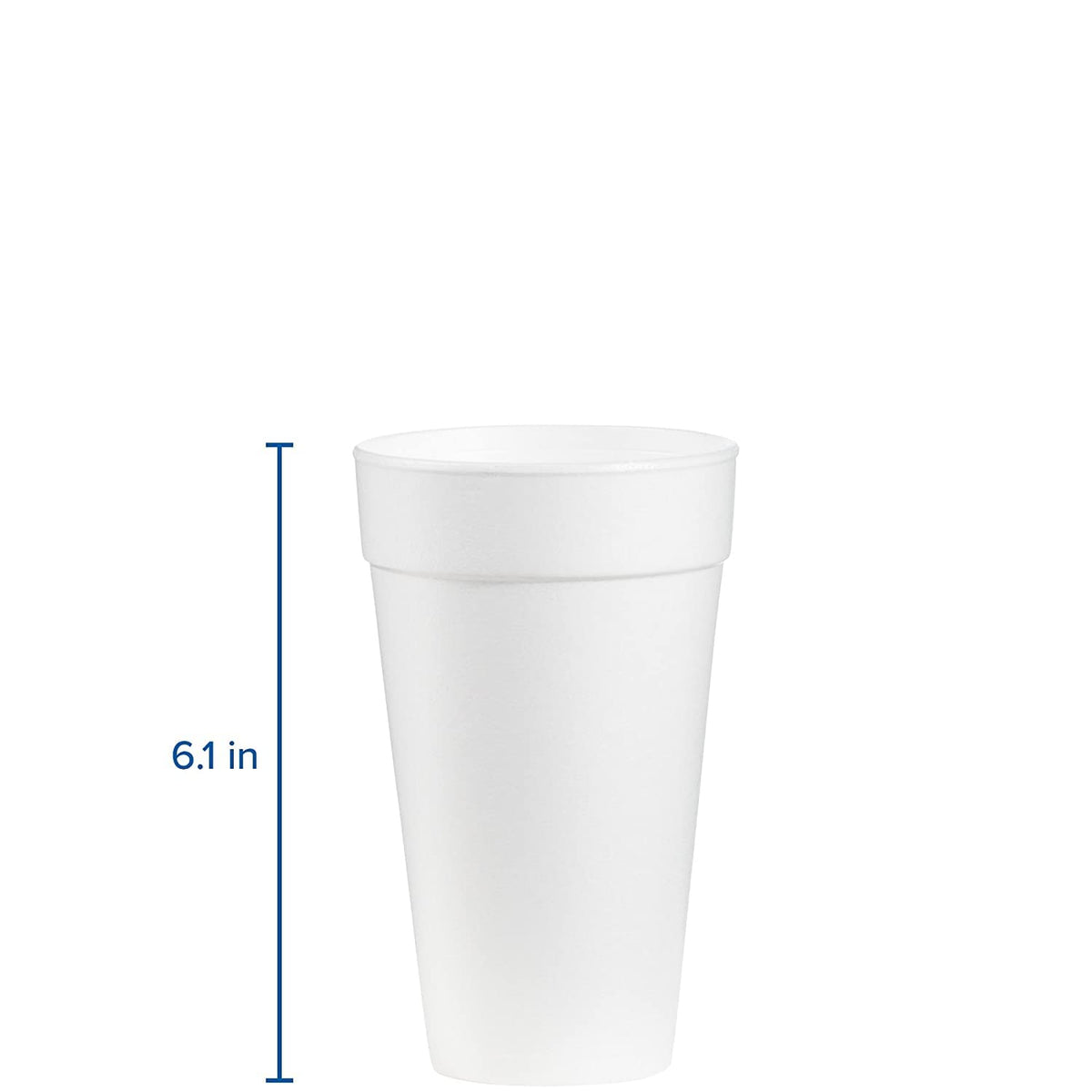 (CA/500) C-FOAM CUP 20 OZ WHI by DART – 500 Count (Pack of 1), 20.0 ounces, Foam, White, Pack of 500