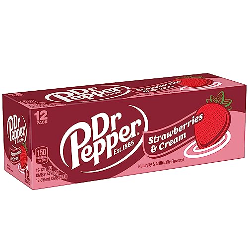 Dr Pepper Strawberries and Cream / 12 Fl Oz (Pack of 36) / 1 Soft Drinks