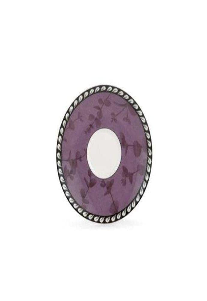 Eucalyptus Saucer by Lenox – Small, Bone China, White,Purple, Model 6323539