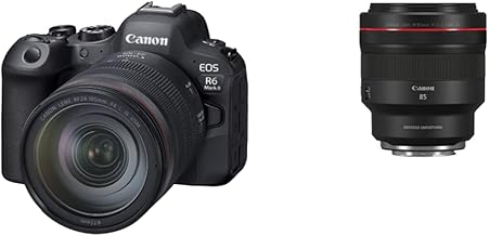 Canon EOS R6 Mark II RF24-105mm F4 L is USM KIT with Rf 85mm F1.2 L USM Ds