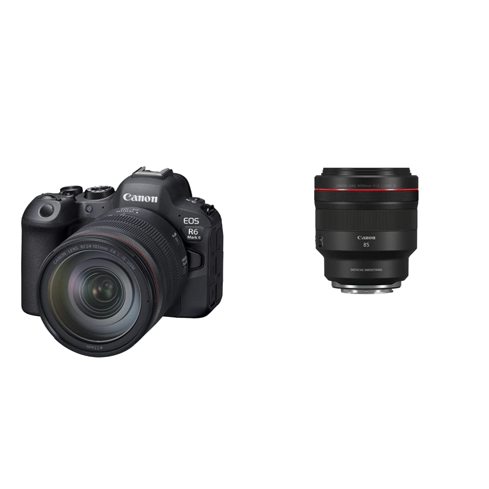 RF24-105mm F4 L is USM KIT with Rf 85mm F1.2 L USM Ds by Canon – Magnesium Alloy, Model EOS R6 Mark II