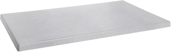 HUBERT Display Riser Rectangular Concrete Look Grey - 23 3/4 L x 15" W x 1" H
