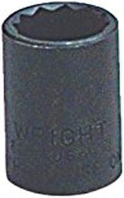 Wright Tool 33112 3/8" Drive 12 Point Standard Socket, 3/8"