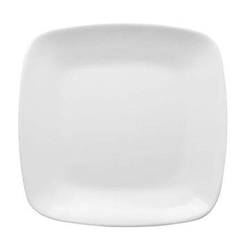 Radius 8-1/4" White Square Plate by Elite Global Solutions – Large, Melamine, White, Pack of 6, Model D9SQR-W