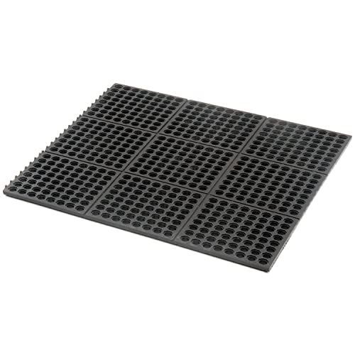 Cushion Modular Matting by Apache Mills – Rubber, Black, Model 3907809203X3