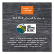 BOL-CS-24 100% Compostable Ingeo Fiber Bowl Clear Lids by World Centric – 16–32 oz Clear (pack of 300), Plastic, Clear, Pack of 300, Model BOLCS24