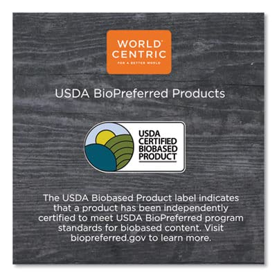 BOL-CS-24 100% Compostable Ingeo Fiber Bowl Clear Lids by World Centric – 16–32 oz Clear (pack of 300), Plastic, Clear, Pack of 300, Model BOLCS24