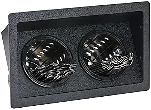 FMSH-2BT Two Compartment Built-In Flatware And Condiment Organizer, 6-3/4" H x 11-7/16" W Cut-Out, Black Polystyrene, 7-1/2" H x 12-1/8" W x 8-3/4" D