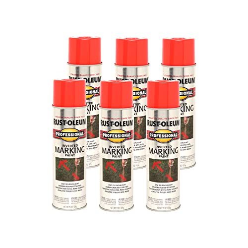 Rust-Oleum 15 Ounce (Pack of 6) / Fluorescent Red/Orange / 1 Spray Paint