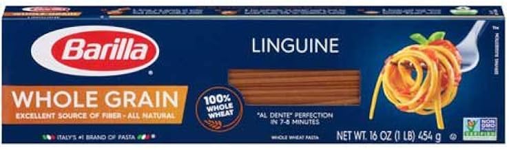 Barilla Whole Grain Linguine Pasta, 16 Ounce -- 20 per case.