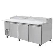 91 7/8" Pizza Prep Table w/Refrigerated Base by MOTAK – 96.46x37.01x45.67, In Description, Check Images, Model MPR-93-X