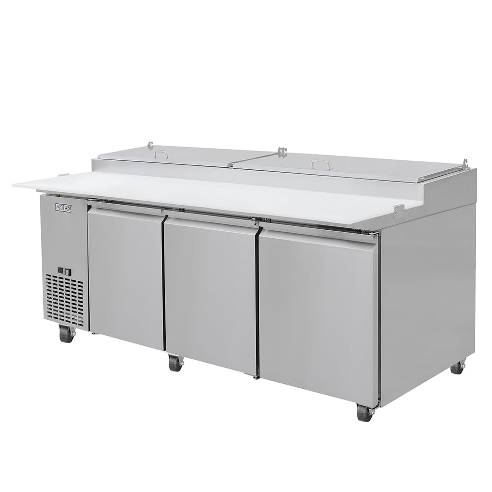 91 7/8" Pizza Prep Table w/Refrigerated Base by MOTAK – 96.46x37.01x45.67, In Description, Check Images, Model MPR-93-X