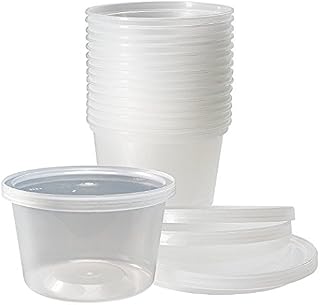 Delitainer 16 oz. Deli Food Containers w/ Lids - Pack of 36 By: Newspring