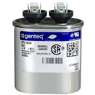 CPT0119-5 uf MFD 370 Volt VAC - Oval Run Capacitor Upgrade by Trane – Copper, Model ClimaTek for part # CPT0119