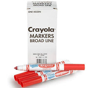 Crayola Red / 12 Count (Pack of 1) / Standard Packaging Coloring Pens & Markers