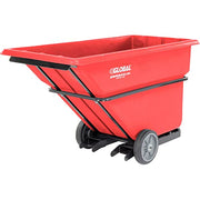 Forkliftable Extra HD Plastic Tilt Truck by Global Industrial – Plastic, Red, Model 800287RD