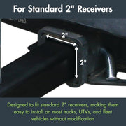 Checkers Hitch Mount / Black / For Any Size Pole Hitch Mounts