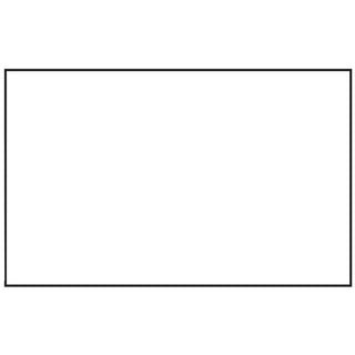 White Labels Rectangular - 3 1/2"L x 2 1/8"H 1000 Per Rill by HUBERT – Paper, White, Model 91155