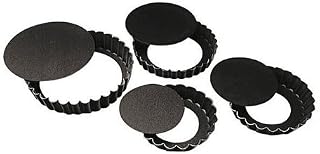 PADERNO World Cuisine Fluted Tart Pan w/Removable Base, Non-Stick, Dia 4 3/4" x H 3/4"
