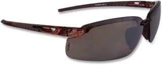 Radians 29117 Crossfire ES5 Safety Glass with Brown Frame, Standard, HD Brown Mirror (Pack of 12)
