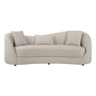 Contemporary Asymmetrical Sofa in Light Gray Fabric by Best Quality Furniture – Fabric, Grey, Model S70-S