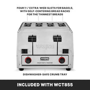 Waring WCT855 / Silver / 1 Toasters