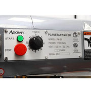 Gear Driven 20-Quart Planetary Mixer with Safety Guard by Adcraft – 20 Qt., 20.0 quarts, Stainless Steel, Black, Model BDPM-20