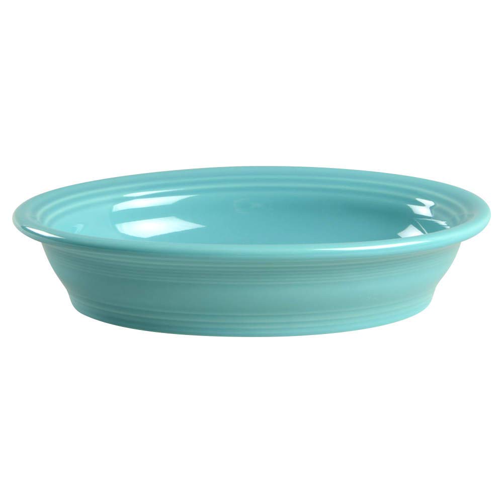 Fiesta Turquoise 409 Oval Serving Bowl by Homer Laughlin – 52 ounces, Ceramic, Turquoise, Model 409-107