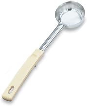 Vollrath Solid S/S 3 Oz Spoodle w/ Ivory Grip 'N Serv Handle