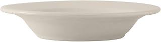 Tuxton TRE-100 Vitrified China Reno/Nevada Accessories Pasta Bowl, 13 oz, 10", Eggshell (Pack of 12),