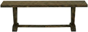 Furnifact Wooden Dining Bench with V-Style Mid-Century Modern Base, Wood Bench for Dining Table or Kitchen, Wooden Bench Indoor