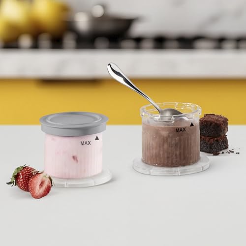 Cuisinart Dessert Cups, 2 Pack / 0.5 Pint / 0.5 pints Ice Cream Machine Accessories