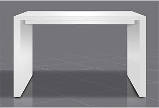 Wood MDF Lacquered Bar Table in White (60"X18"X40"H)