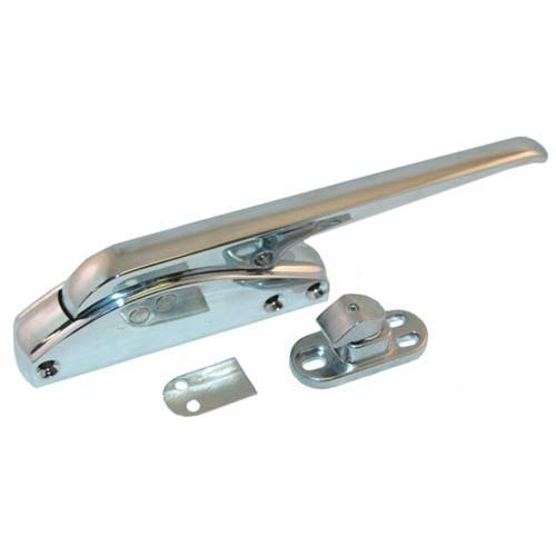 Replacement for refrigeration equipment Door Latch Handle with Strike by Kason – Silver, Model 0533D00004