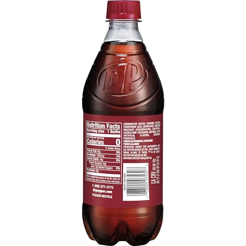 Dr Pepper 20 Fl Oz (Pack of 1) / Black / 1 Soft Drinks