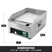 Waring 14 Inch | Model WGR140X / 14 Inch / Silver Commercial Griddles