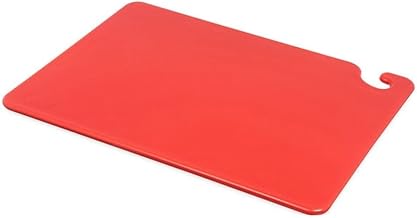San Jamar CB152012RD 20" Width x 15" Height x 1/2" Depth, Red Cut-N-Carry Cutting Board