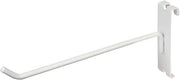 Econoco Gridwall Display Hooks, 96 Pack, White, 8in | White wire hooks snap into gridwall panels, heavy-duty metal, ideal for displaying packaged goods, accessories & apparel